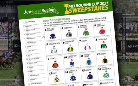 melbourne cup sweep 2021|Melbourne Cup Sweep – Download our Free A4 .
